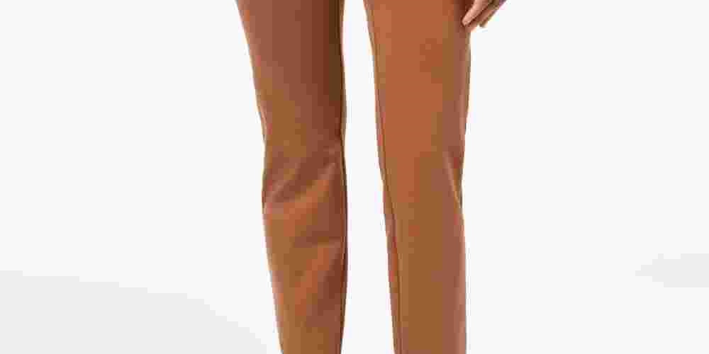 Calça Ponte Feminina Cambridge Pull On Charter Club - Marrom - Tamanho 16