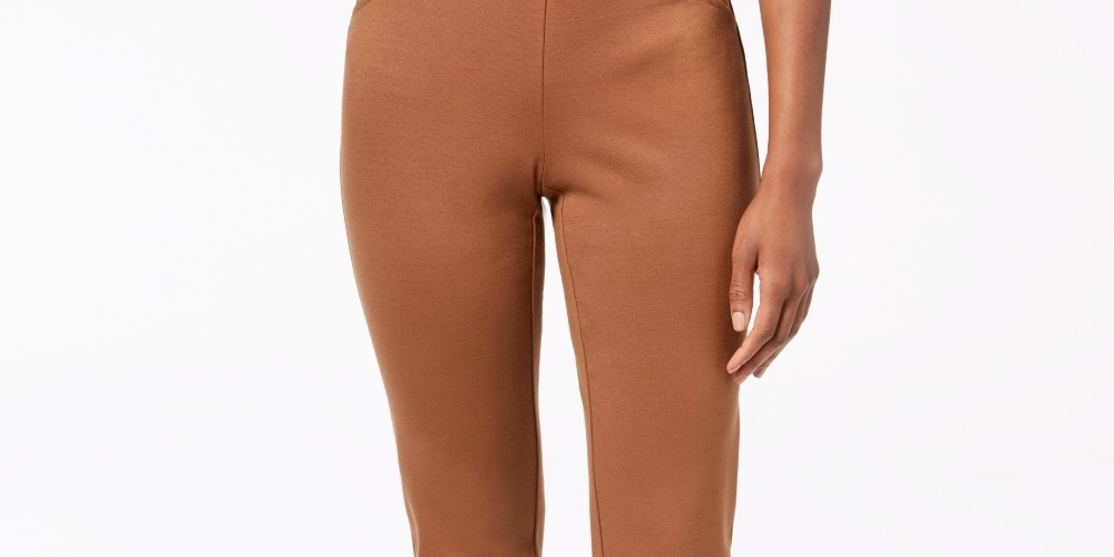 Calça Ponte Feminina Cambridge Pull On Charter Club Marrom Tamanho 4