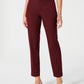 Calça feminina justa no tornozelo Charter Club, tamanho 6 Petite, vinho