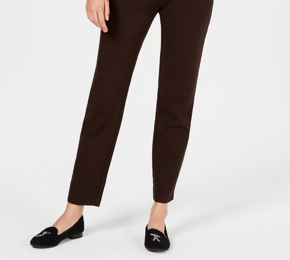 Calça Ponte Feminina Cambridge Pull-On Charter Club Marrom Escuro Tamanho 16S