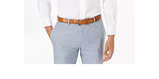 Camisa social masculina com gola Clubroom, branca, tamanho 17,5 x 32-33
