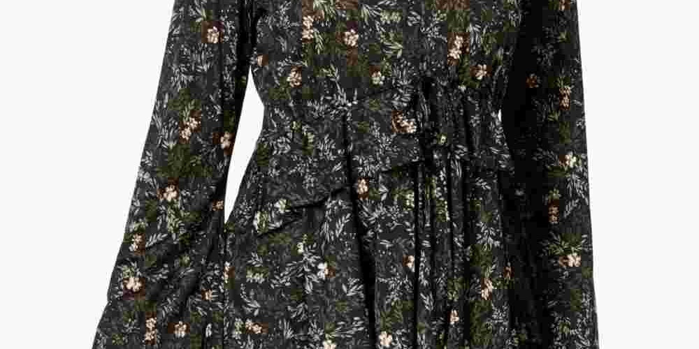 Top babydoll estampado feminino Style &amp; Co, preto, tamanho médio
