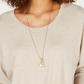 Suéter feminino com amarração frontal estilo &amp; co, bege, tamanho pequeno, extragrande