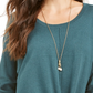 Suéter feminino com amarração frontal Style &amp; Co, verde, tamanho pequeno