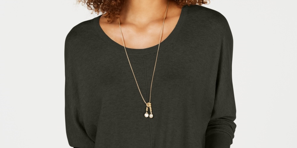 Suéter feminino com amarração frontal estilo &amp; co, cinza, tamanho pequeno