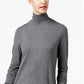 Blusa feminina de gola alta Maison Jules, cinza, tamanho grande