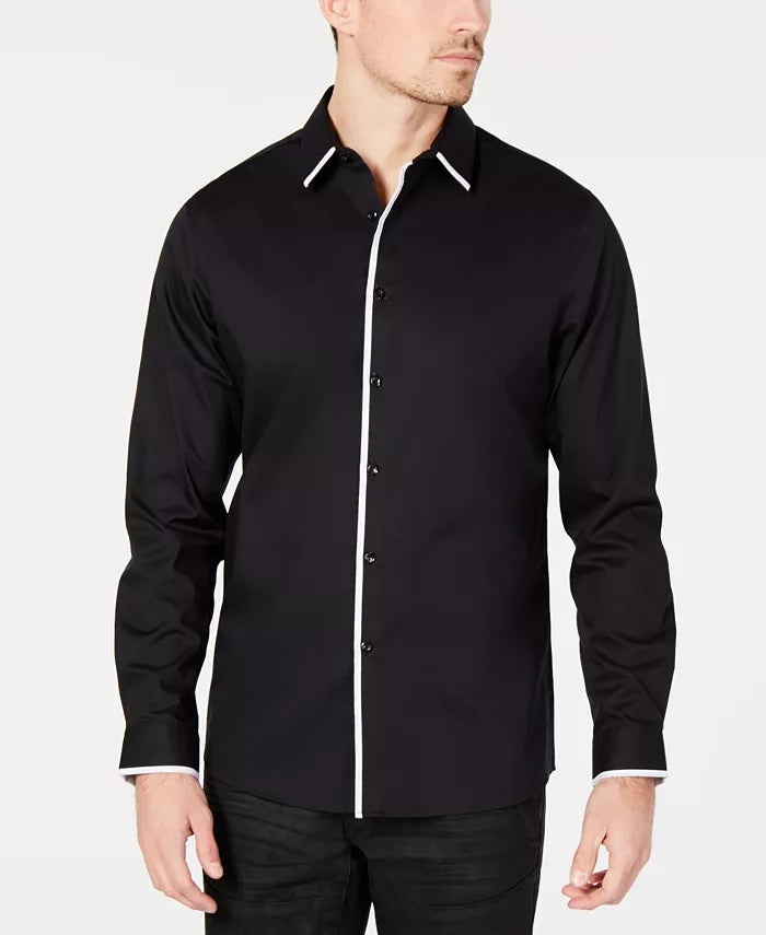 Camisa Victor Masculina INC International Concepts Preta Tamanho Pequeno