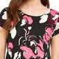 Camiseta feminina estampada Alfani vinho tamanho grande