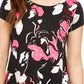 Camiseta feminina estampada Alfani vermelha - tamanho X-Large