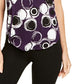 Camiseta feminina estampada Alfani roxa tamanho XX-G