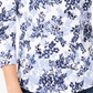 Charter Club Feminino Pima Algodão Botão Ombro Estampado Top Branco Tamanho Pequeno X-Grande