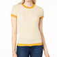 Suéter feminino Honeycomb Maison Jules, amarelo, tamanho pequeno