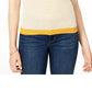 Suéter feminino Honeycomb Maison Jules, amarelo, tamanho pequeno