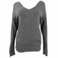 Bar III Women's Wear 2 Ways Twist Suéter Cinza Tamanho Médio