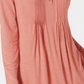 Blusa Pintuck Feminina Estilo &amp; Co Laranja Tamanho Pequeno Pequeno