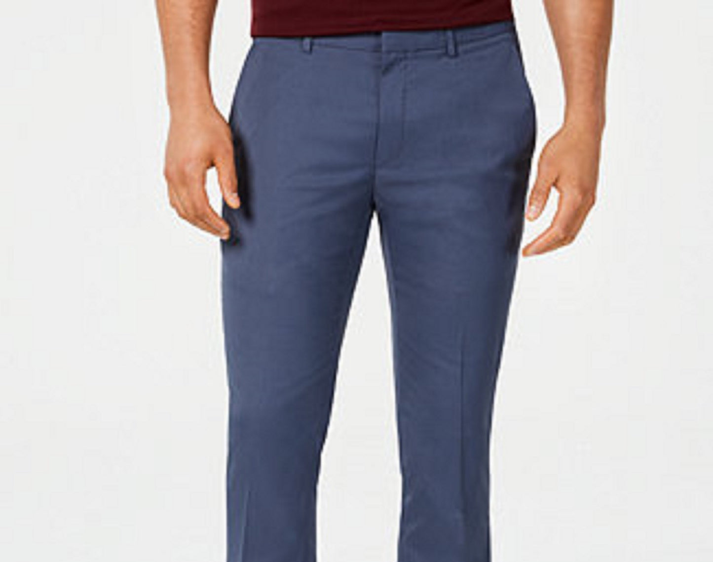 Calça Chino Alfatech Classic-Fit Masculina Alfani Azul Marinho Tamanho 34X29
