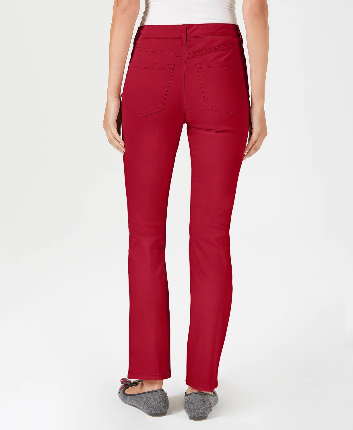 Calça jeans feminina Lexington reta Charter Club tamanho 4 Petite