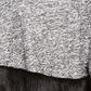 Poncho feminino com acabamento em pele sintética JM Collection, preto, tamanho pequeno e pequeno