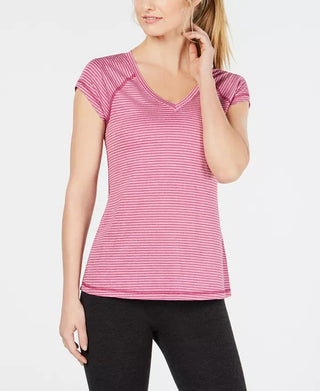 Ideology Women's Fitness Workout T-Shirt Wine Size Medium