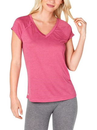 Ideology Women's Fitness Workout T-Shirt Wine Size Small