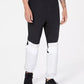 Calça de moletom masculina ID Ideology Colorblocked Woven cinza, tamanho médio