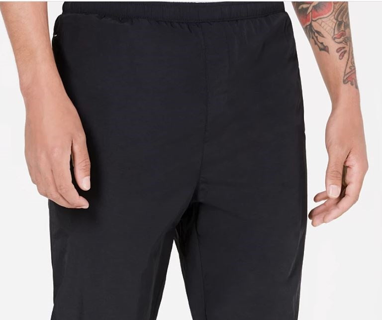 Calça de moletom masculina ID Ideology Colorblocked Woven cinza, tamanho médio