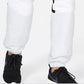 Calça de moletom masculina ID Ideology Colorblocked Woven cinza, tamanho médio