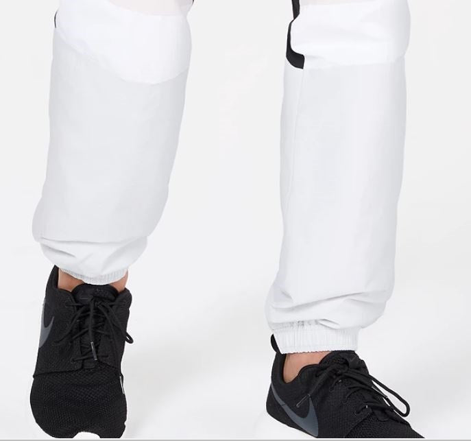 Calça de moletom masculina ID Ideology Colorblocked Woven cinza, tamanho médio