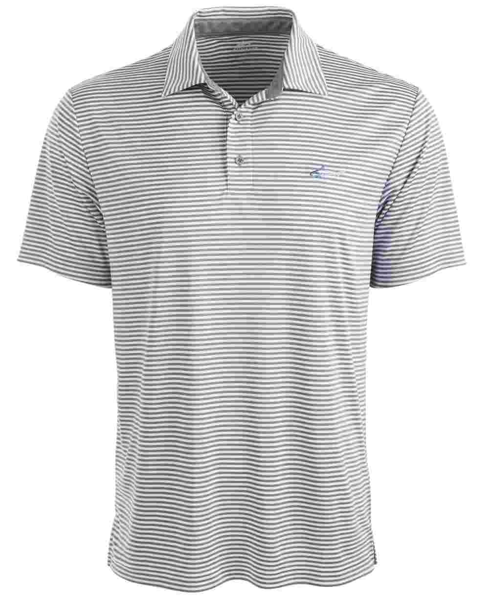 Attack Life Polo Masculino Regular Fit Performance Stretch Feeder Stripe Cinza Tamanho XX-G