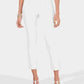 Calça jeans estilo boyfriend feminina, branca, tamanho grande
