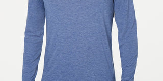 Camiseta masculina Alfani com decote em V, azul, tamanho extragrande