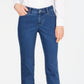 Calça jeans feminina Charter Club Tummy Control na altura do tornozelo, azul, tamanho 10