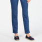 Calça jeans feminina Charter Club Tummy Control na altura do tornozelo, azul, tamanho 10