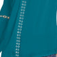 Blusa camponesa feminina com ilhós e acabamento em ilhós, verde, tamanho extrapequeno, da INC International Concepts