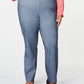 Calça skinny feminina Charter Club Tummy Control, azul, tamanho 22W