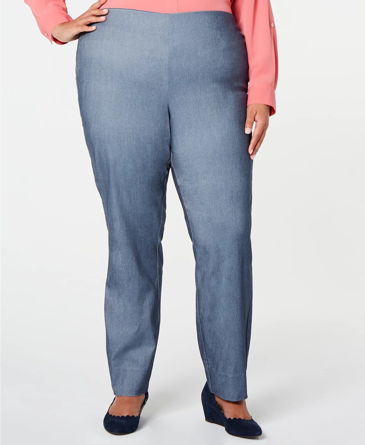 Calça skinny feminina Charter Club Tummy Control, azul, tamanho 22W