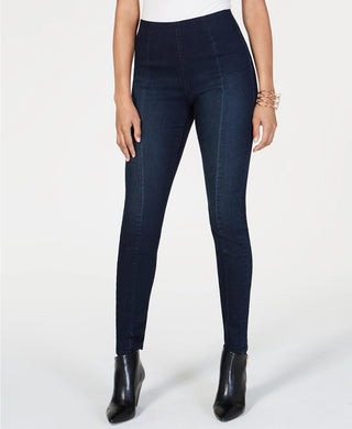 Calça jeans skinny feminina Petite Pull-On da INC International Concepts, azul, tamanho 10 P