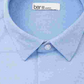Camisa social masculina Bar III azul claro mesclada tamanho marinho 17,5-36X37