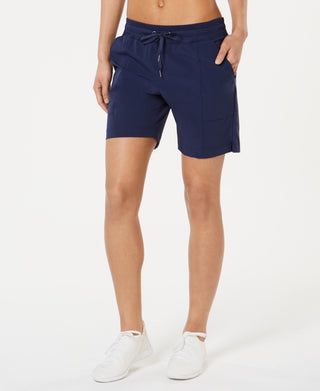 Ideology Women's 7 Woven Shorts Blue Size X-Large