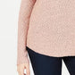 Suéter feminino de malha metálica Petites da INC International Concepts, rosa, tamanho pequeno