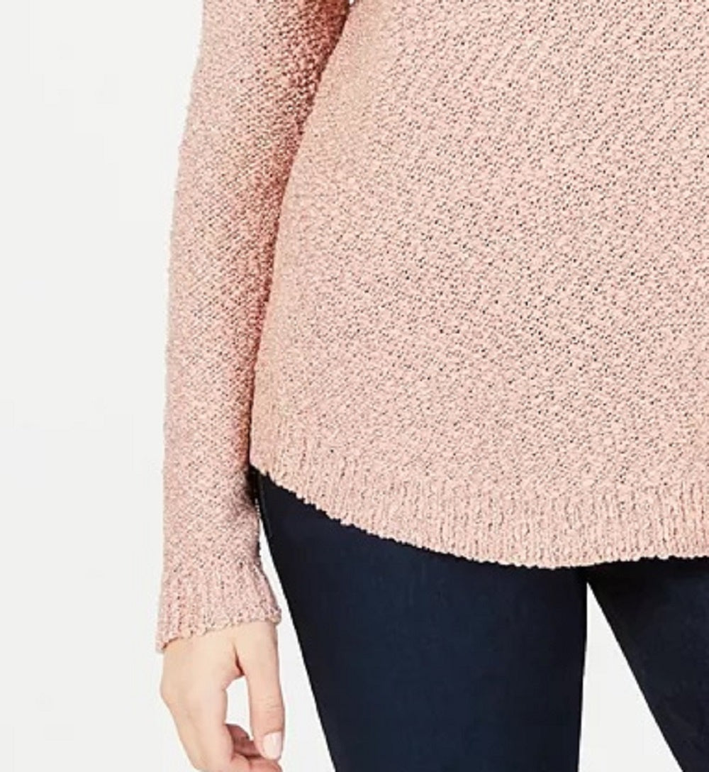 Suéter feminino de malha metálica Petites da INC International Concepts, rosa, tamanho pequeno