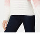 Suéter de malha trançada ombré feminino da INC International Concepts, branco, tamanho X-S