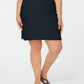Saia plus size feminina Charter Club azul tamanho 28W