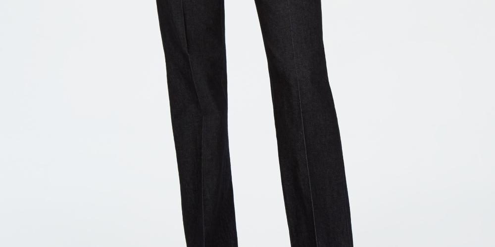 Calça jeans feminina Charter Club preta tamanho 12 pequena