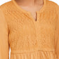 Top drapeado com renda frontal feminino Style &amp; Co, dourado, tamanho extragrande