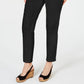 Calça chino feminina estilo &amp; co, comprimento até o tornozelo, preta, tamanho 6