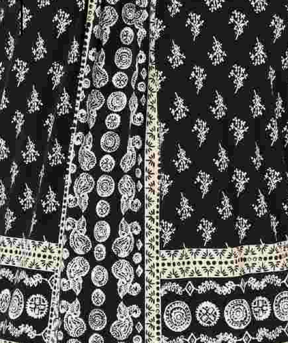 Blusa feminina plus size com estampa plissada e gola plissada, preta, 0X, da Style &amp; Co