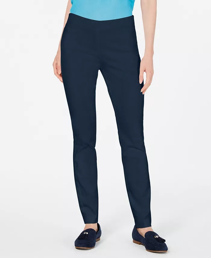 Calça Chelsea Stretch Twill Feminina Charter Club Azul Tamanho 10