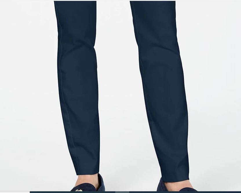 Calça Chelsea Stretch Twill Feminina Charter Club Azul Tamanho 10