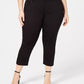 Calça jeans skinny curta Incfinity feminina da INC International Concepts, azul, tamanho 22W